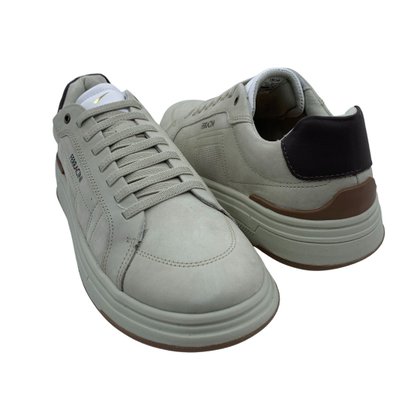 Sapatênis Ferracini Casual Couro Cinza 7161