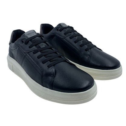 Sapatênis Ferracini Casual Couro Preto 9060