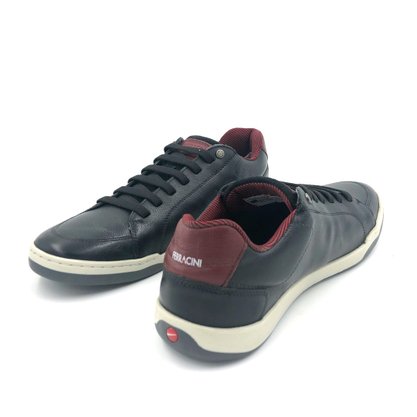 Sapatênis Ferracini Couro Natural Preto 7037 Lexus
