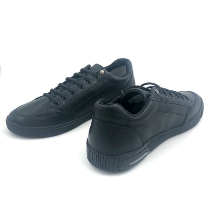 Sapatênis Ferracini Couro Natural Preto Max Float 7127