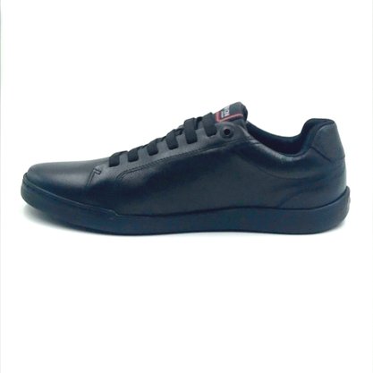 Sapatênis Ferracini Couro Preto Elástico 7052