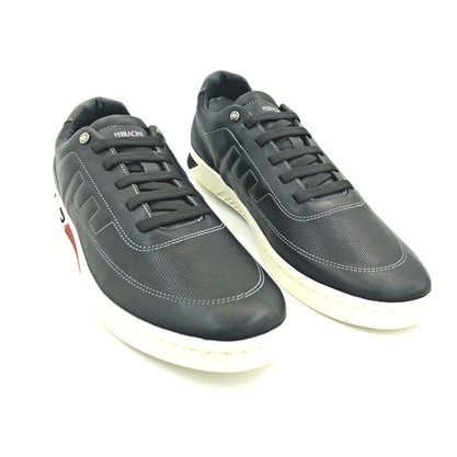 Sapatênis Ferracini Couro Preto Elástico 9561 Zion