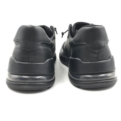 Sapatênis Ferracini Sneakers Couro Preto 7551