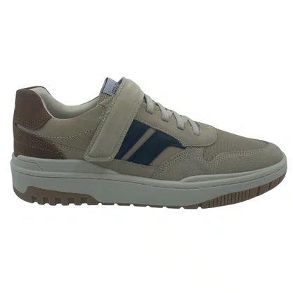 Sapatênis Masculino Couro Ferracini Bege 7403