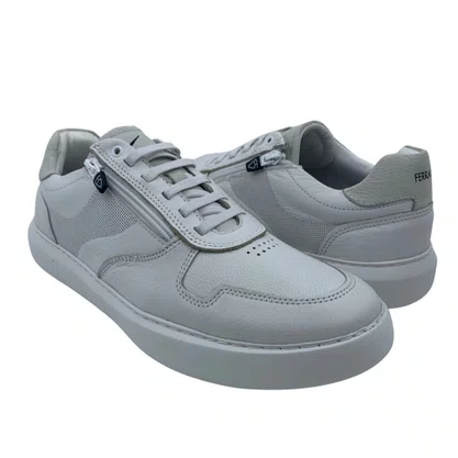 Sapatênis Masculino Ferracini Couro Branco 7323
