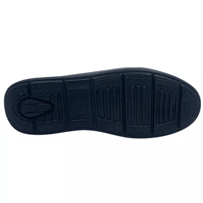 Sapatênis Masculino Pegada Couro Elástico Preto 110933