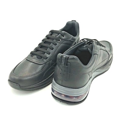 Sapatênis Masculino Pegada Couro Preto 119002