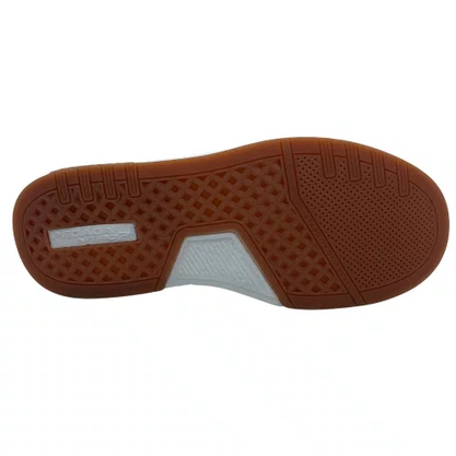 Sapatênis Pegada Couro Branco 112704 Cadarço Elástico TPU