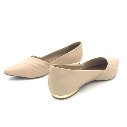 Sapatilha Bebecê Nude Bico Fino 2016-320