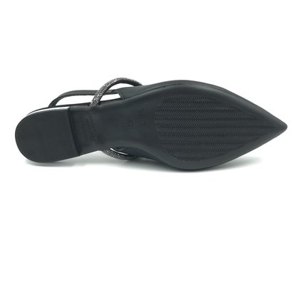 Sapatilha Bebecê Slingback Bico Fino Preto 2017254