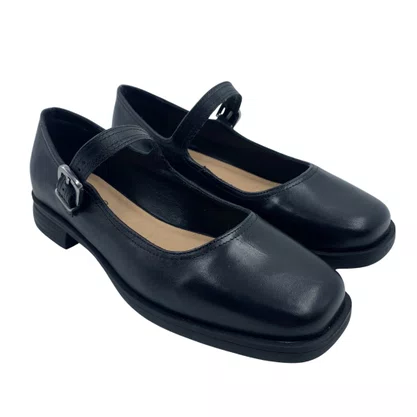Sapatilha Bottero Mary Jane Couro Preta 370601