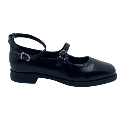 Sapatilha Bottero Mary Jane Couro Verniz Preta 370604