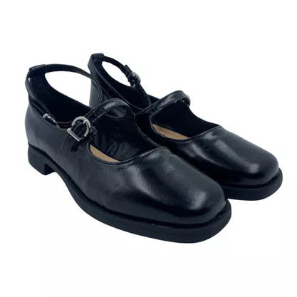 Sapatilha Bottero Mary Jane Couro Verniz Preta 370604
