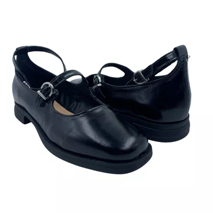 Sapatilha Bottero Mary Jane Couro Verniz Preta 370604