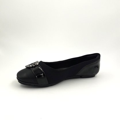 Sapatilha Comfortflex com Fivela Preta 1963303