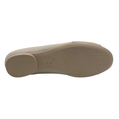 Sapatilha Comfortflex Joanete Bico Redondo Bege 2362302