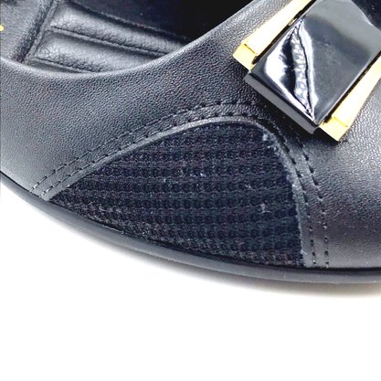 Sapatilha Comfortflex Joanete Bico Redondo Preta 2362302