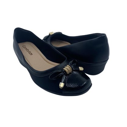 Sapatilha Comfortflex para Joanete Preta 2594303