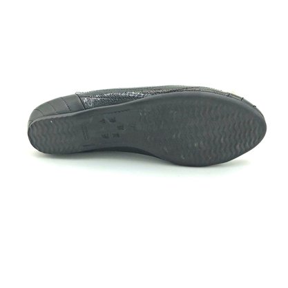 Sapatilha Comfortflex Preta Laço Bico Redondo 2184303