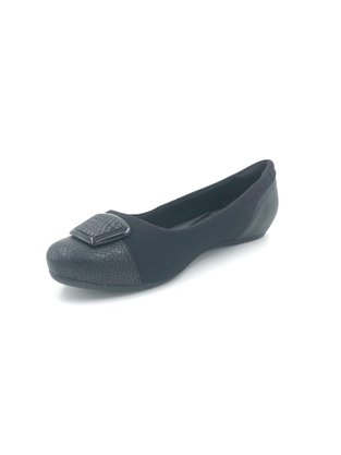 Sapatilha Comfortflex Protetor de Joanete Preta 2084305