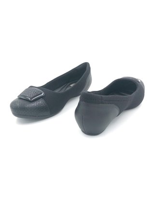 Sapatilha Comfortflex Protetor de Joanete Preta 2084305