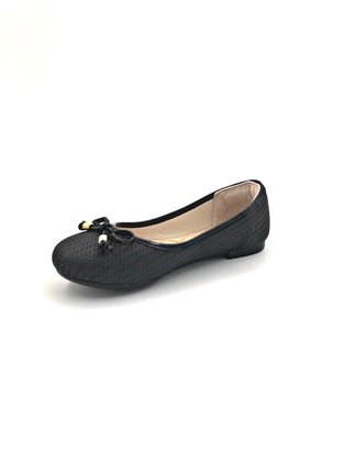 Sapatilha Menina Kidy Preta Com Laço 143-0071 28 ao 34