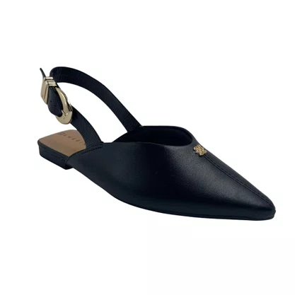 Sapatilha Slingback Ramarim Preta 2610131 Bico Fino