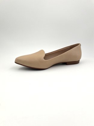 Sapatilha Slipper Bege Beira Rio Bico Fino 4136.125