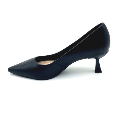 Sapato Bebecê Scarpin Salto Baixo Taça Preto 3814189