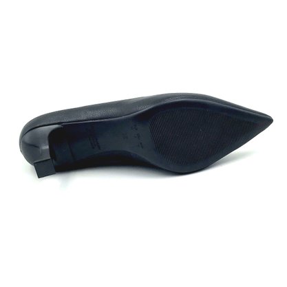 Sapato Bebecê Scarpin Salto Baixo Taça Preto 3814189