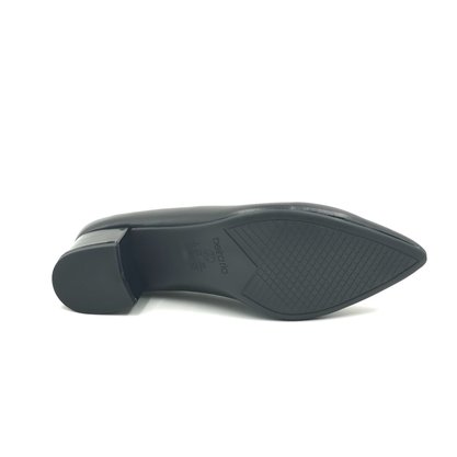 Sapato Beira Rio Bico Fino Salto Bloco Preto 4182200