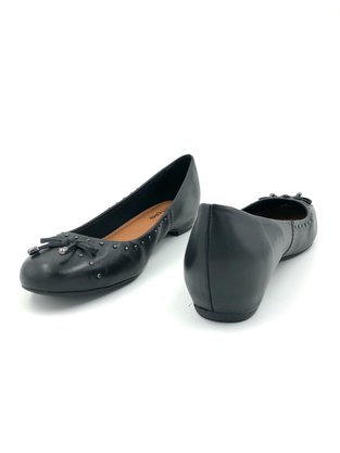 Sapato Bottero Couro Natural Preto Bico Redondo 304301