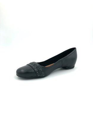 Sapato Bottero Couro Natural Preto Bico Redondo 304304