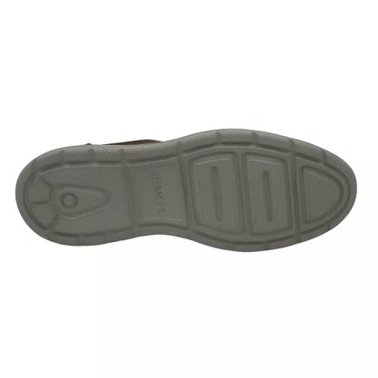 Sapato Casual Ferracini Couro Cadarço Marrom 4572