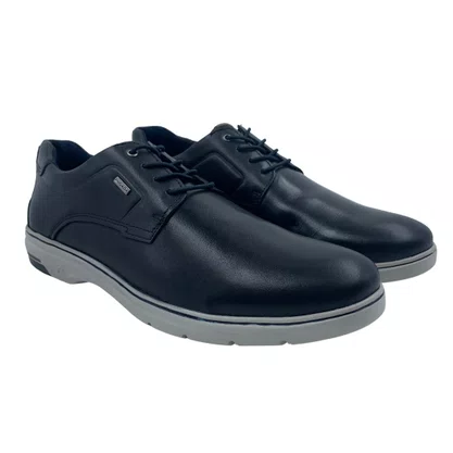 Sapato Casual Pegada Couro com Elástico Preto 127304