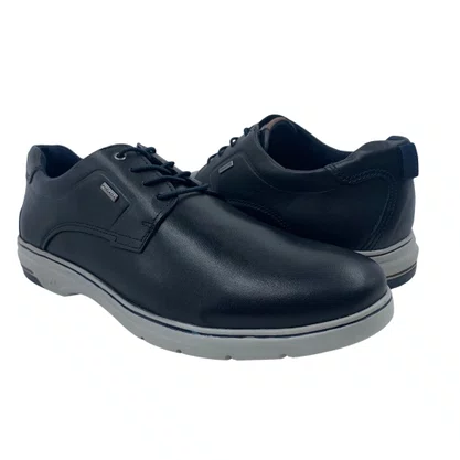 Sapato Casual Pegada Couro com Elástico Preto 127304