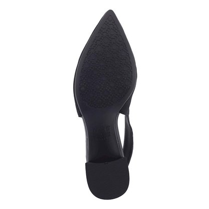 Sapato Scarpin Dakota Preto Salto Grosso Bico Fino G1072