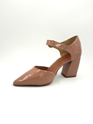 Sapato Scarpin Renata Mello Pele Salto Grosso Bico Fino