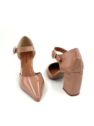 Sapato Scarpin Renata Mello Pele Salto Grosso Bico Fino