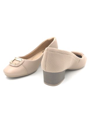 Sapato Comfortflex Elástico Nude Joanete 2086303
