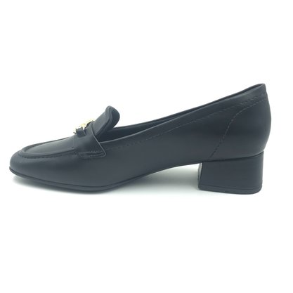 Sapato Comfortflex Mocassim Salto Baixo Preto 2495304