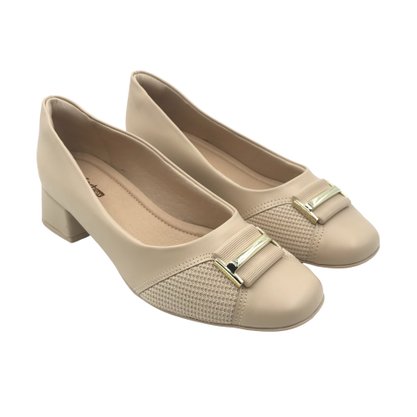 Sapato Comfortflex para Joanetes Salto Baixo Nude 2495303