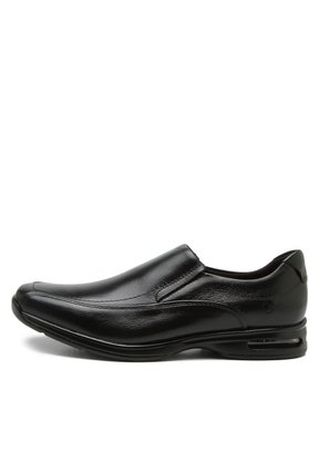 Sapato Conforto Democrata Couro Preto 448027