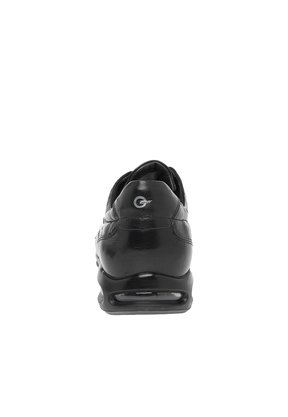 Sapato Democrata Couro Preto Cadarço Air Full114103