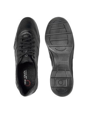 Sapato Democrata Couro Preto Cadarço Air Full114103