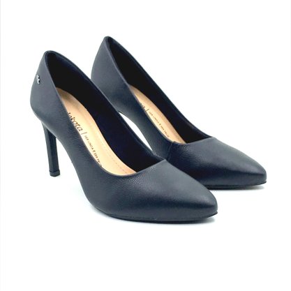 Sapato Dakota Scarpin Couro Salto Fino Preto 5051