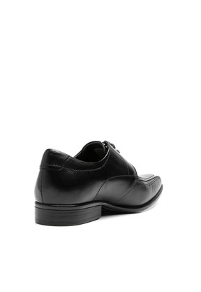 Sapato Democrata Social Couro Preto Cadarço 434021