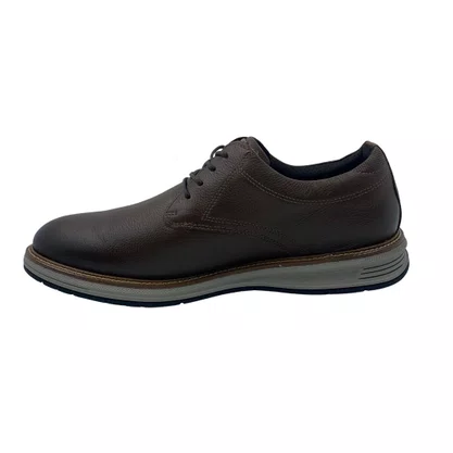 Sapato Ferracini Austin 5168 Couro Marrom Casual