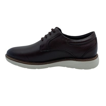 Sapato Ferracini Casual Couro Calce Fácil Marrom 4565