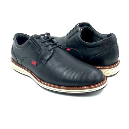 Sapato Ferracini Casual Couro Preto 6152
